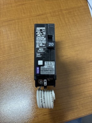 Siemens BLF120 GFCI Circuit Breaker 20A 1-Pole 120V