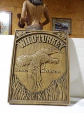 20X16 Wild turkey Wall Plaque