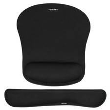 TECKNET Keyboard Wrist Rest and Mouse Pad 2-IN-1 Pad, Black Green