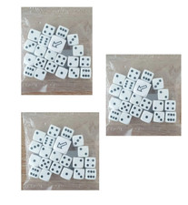 40k Games Workshop 30 x 12mm D6 White dice Free Ship......