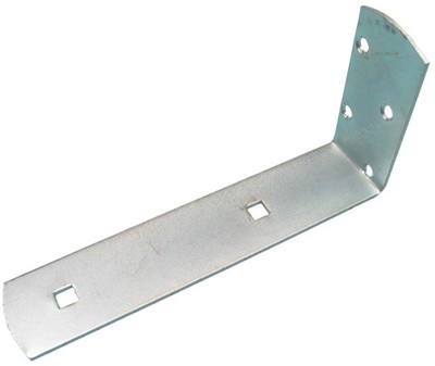 9,8'' Gurthalterung doppelt 5/16'' Vierkant gebogen BZP