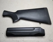 Weatherby PA 08 12ga Black Synthetic Stock And Forend Set Checkered used OEM 