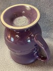Longaberger Woven Tradit Eggplant Purple Pottery Latte Mug Coffee Cup 5.25" Tall — photo 10
