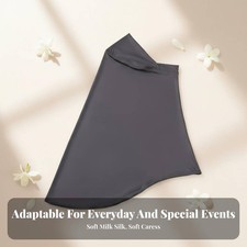 Milk Silk Headscarf, Solid Color, All Seasons, Outdoor, Prayer, Multi-Function