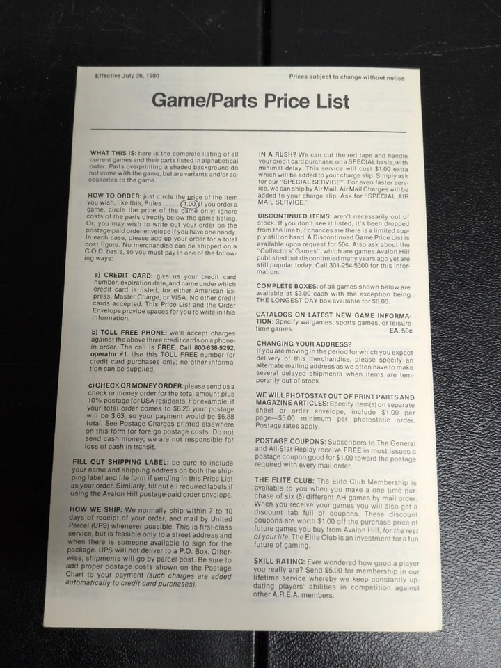 Vintage 1977 Avalon Hill Bookcase Game Baseball Strategy | 100% Complete! - Image 4 of 4