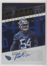 2018 Panini Absolute Signature Standouts Spectrum Blue Rashaan Evans Auto fm0