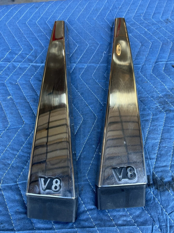 Jaguar XJR XJ8 X308 1998-2003 par de molduras de pilar B izquierdo y derecho exterior OE #4688E Foto 2 de 4