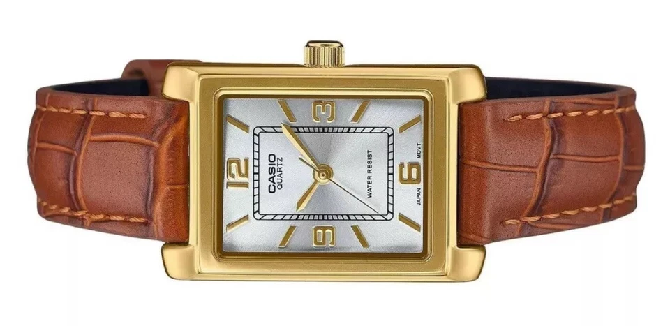 Casio LTP-1234GLL-7A Watch For Women Leather Band Vintage Gold Watches New - image 3 of 4