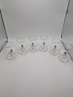 Vintage Napoleon Cognac Glasses Lot Of 6