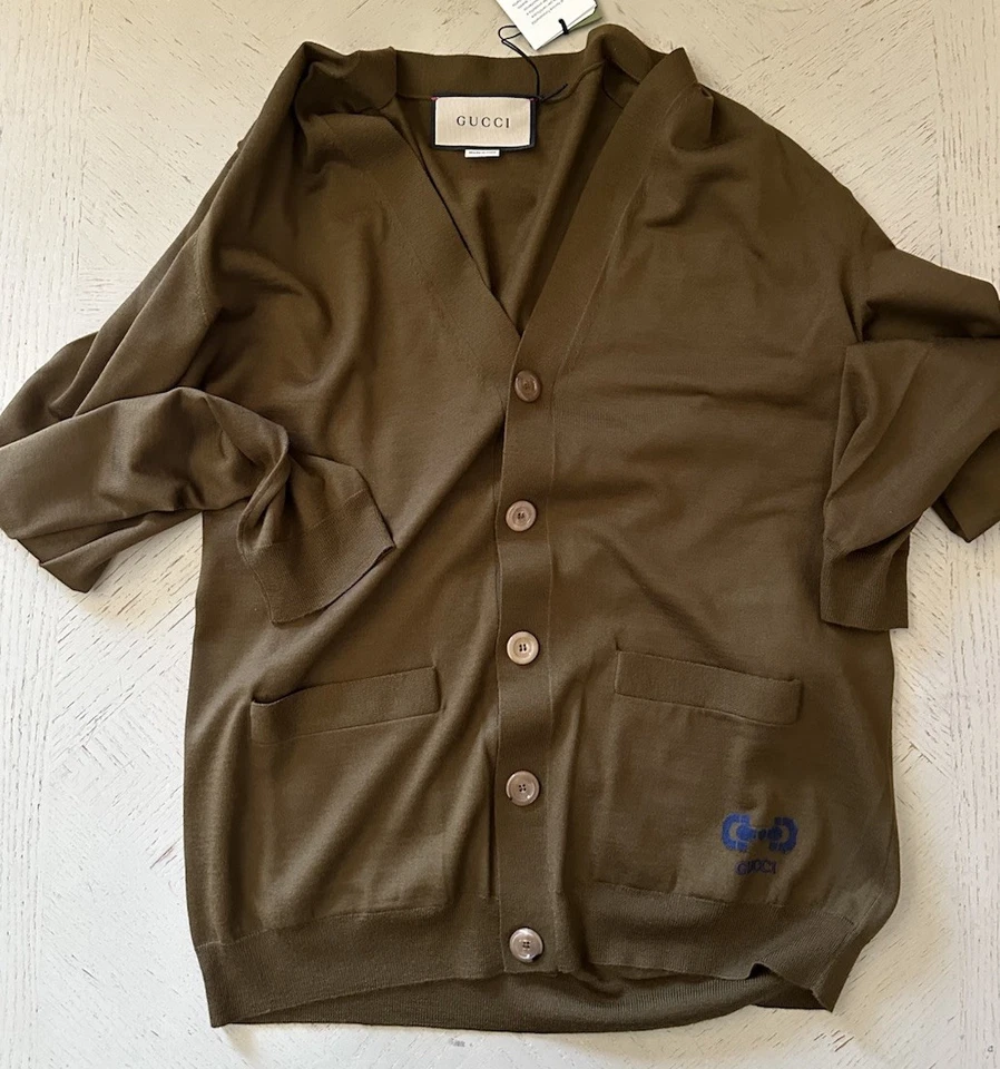 Gucci Men’s Wool Cardigan Sweater Brown Size M New $1980 - Image 3 of 4