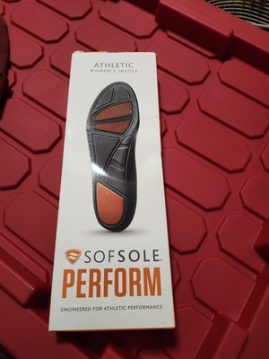 Sofsole Perform Women's Athlete Insole Size 5-7.5 One Pair