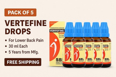 SBL Vertefine Drops 30ml x 5 | Back Pain, Neck Stiffness Relief | Free Ship USA