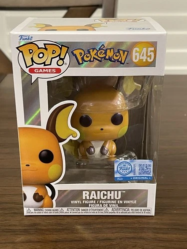Funko Pop! Raichu Pearlescent Vinyl #645 Pokemon Center Exclusive