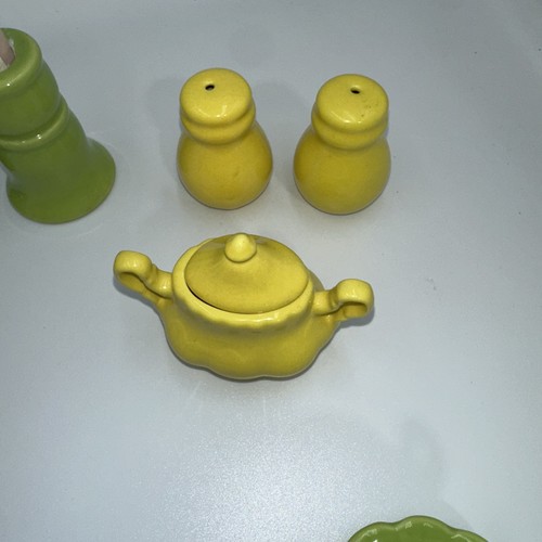 Juego de té de cerámica juguetes frenesí estilo fiesta conjunto muñeca infantil 36 piezas - Imagen 6 de 9