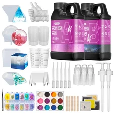 36oz of Resin and All Necessary Accessories Epoxy Resin Starter Kit