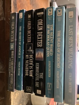 Inspector Morse by Colin Dexter   Lot of 7 Mass Market Gd