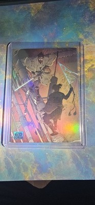 Topps Star Wars Galaxy 2025 DOM -7 A Narrow Battleground  Refractor