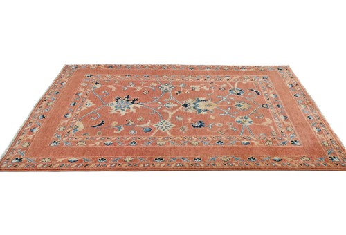 Handgeknüpfter Kazak Oushak Teppich Pakistan Floral Modern Orientteppich 3X5 ft - Bild 4 von 12