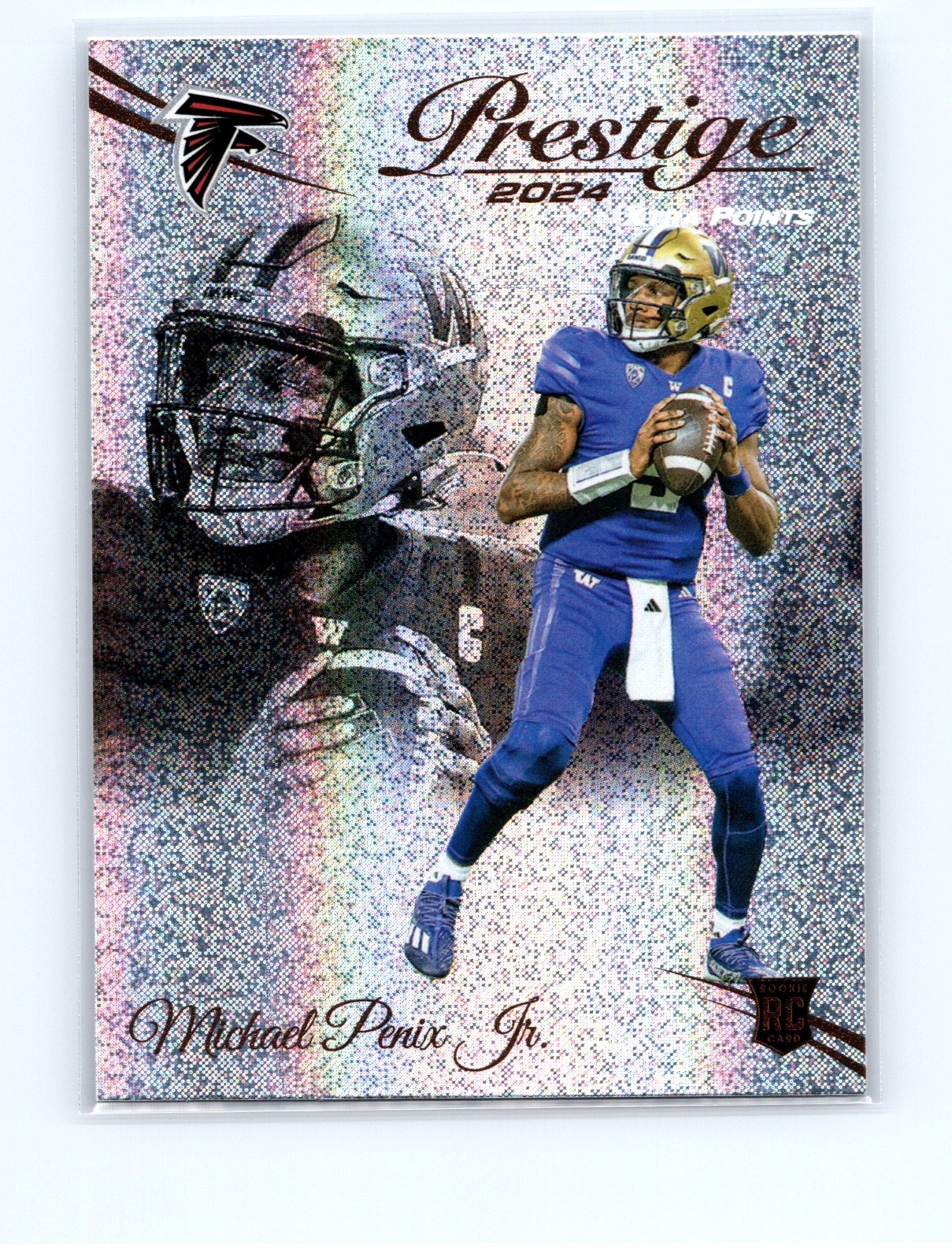 2024 Prestige - Rookies Michael Penix Jr. #335 Xtra Points Galaxy (RC)