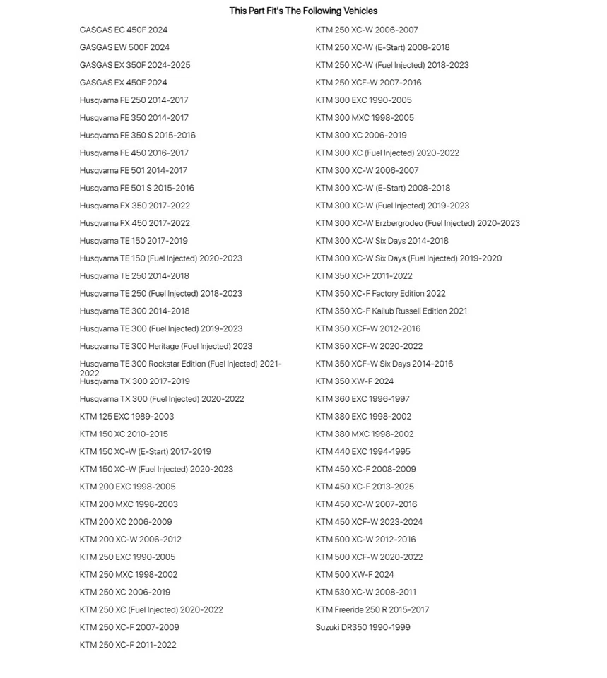 Tusk Motorcycle Enduro Lighting Kit For KTM 360 EXC 1996-1997 - Image 3 of 4