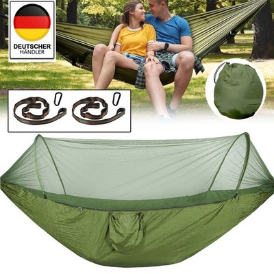 Hängematte mit Moskitonetz Ultraleicht Hammock Outdoor Camping Trekking 660lb