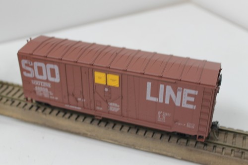 Coche caja carga grano 40' escala HO Athearn 2095 SOO LINE 48308 Kadee's usado | Zustand: Used