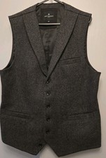 Mens Grey Waistcoat Jeff Banks 38 Inch Chest Excellent Condition