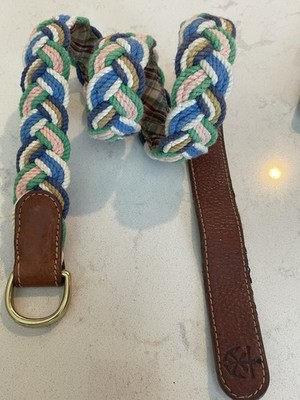Kiel James Patrick Belt Rope Braided Nautical 28 Blues Green  display picture 1