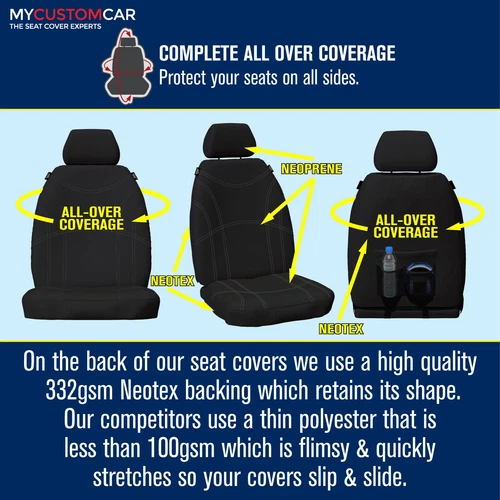 For Hyundai iLoad TQ Van 2008-2021 Neoprene FRONT Car Seat Covers Waterproof - Picture 7 of 13