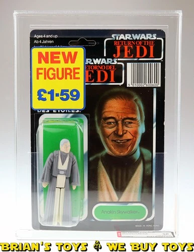 Vintage Palitoy Star Wars Carded Tri-Logo 70 Back-D Anakin Skywalker Action F...