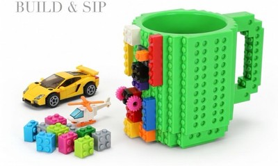 Klemmbausteine Baustein Becher Tasse Build on Brick Mug Grün | Fahrzeuge