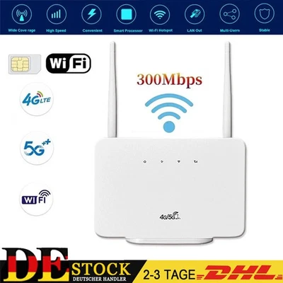 MARKENLOS CPE106-E 4G LTE ROUTER SIM KARTE, WLAN ROUTER, 300 MBIT/S WLAN, SIM-KARTENSTECK