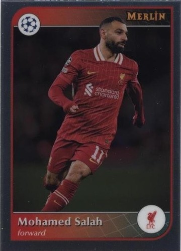 Mohamed Salah 2024-25 Topps Merlin #11 Base Refractor Liverpool
