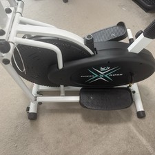 DELUXE 2-in-1 CROSS TRAINER & EXERCISE BIKE FITNESS CARDIO WORKOUT WITH SEAT