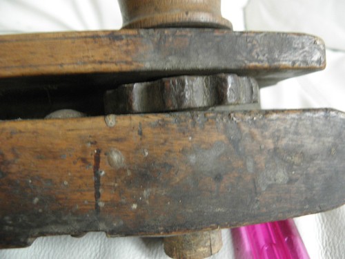 antique tool Plane WOOD Wooden Screw Stem Sash Moving Fillester Plow Plane vtg - Picture 4 of 11