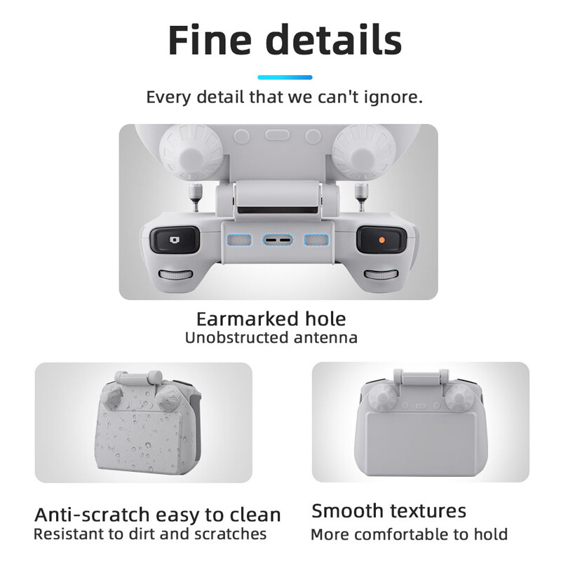 For DJI Mini 3 w/ screen remote control visor RC lanyard Light blocker sunshade