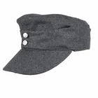 WWII WW2 GERMAN ARMY EM PANZER M43 M1943 FIELD WOOL CAP GREY SIZE 62CM