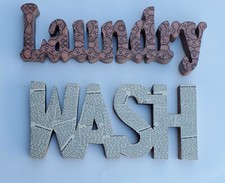 Wooden Laundry Signs