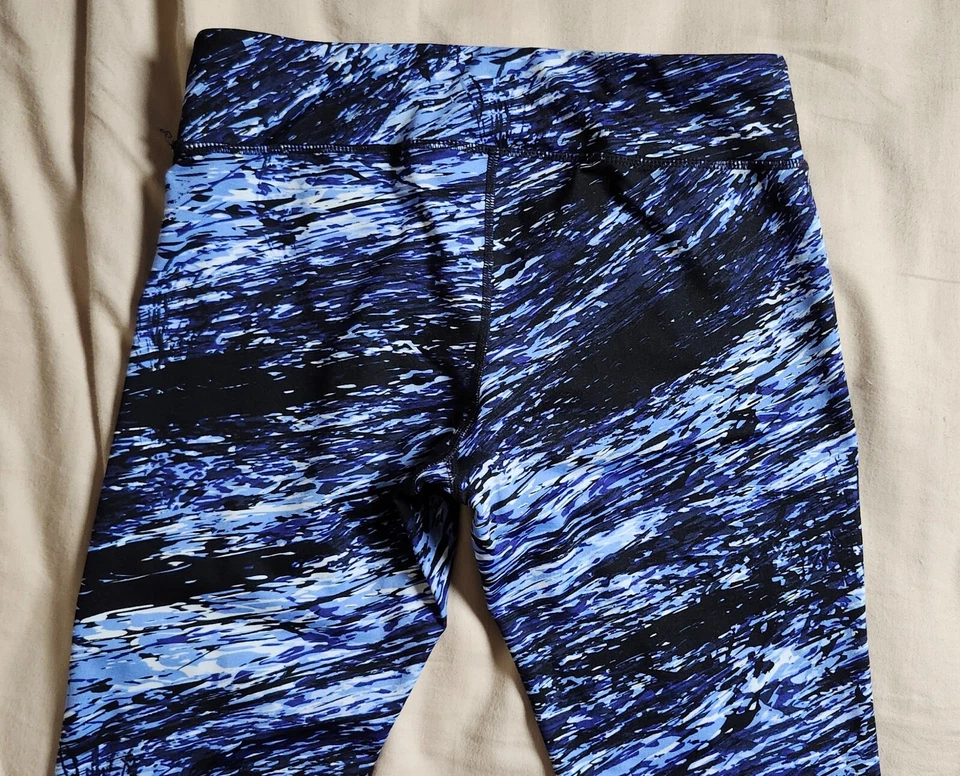 MNY Marc New York Leggings Activos Mujer Color Negro y Azul Talla Mediana Foto 3 de 4