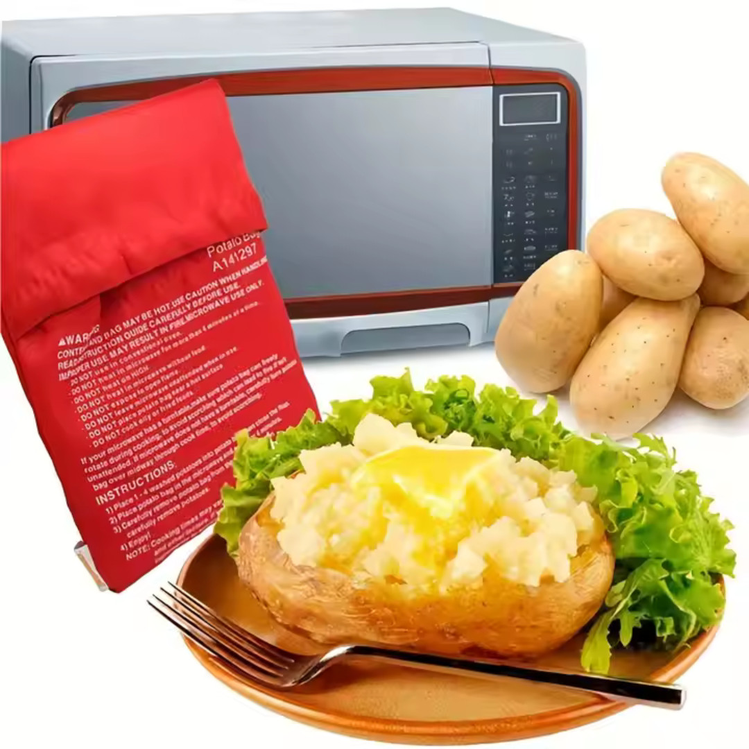 Kartoffelbeutel Kartoffeltasche für Mikrowelle in 4min. Kartoffelsack 1-4er Set