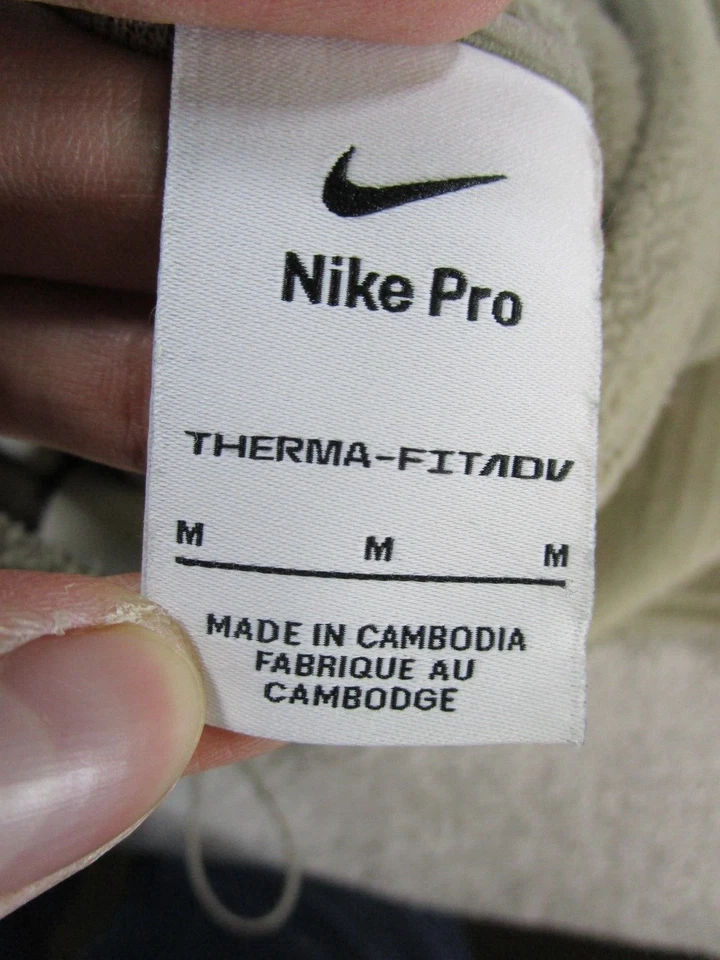 Толстовка с капюшоном женская Nike Pro средняя коричневая Therma-Fit Adv флисовая * - Изображение 3 из 4