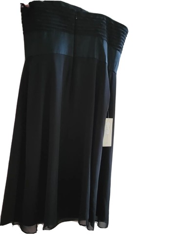 Ann Taylor Evening Kay Unger Off the Shoulder Black Dress Size 10 Guest New - Picture 7 of 8