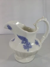 Antique Chelsea Ware Staffordshire Creamer Semi Porcelain Sprig 