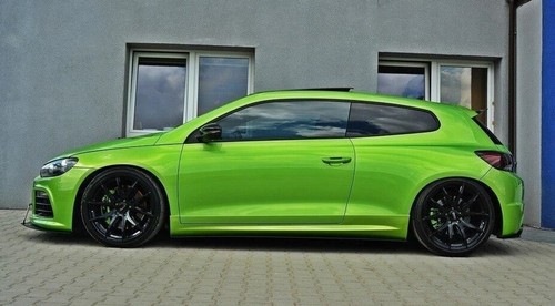 VW SCIROCCO 2008-2016 SPLITTER SOTTO MINIGONNE LATERALI ABS NERO LUCIDO 0070 - Imagen 4 de 8