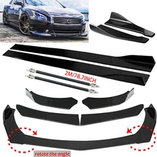 For Nissan Maxima Front Bumper Spoiler Body Kits Side Skirt /Rear Lip strut Rods