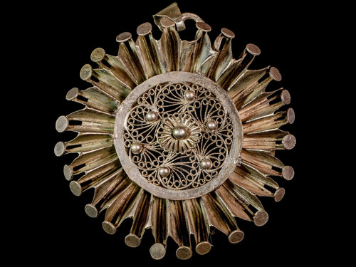 A Small Fulani Toucoleur Silver Tribal Ethnic Pendant, Mali 0312F