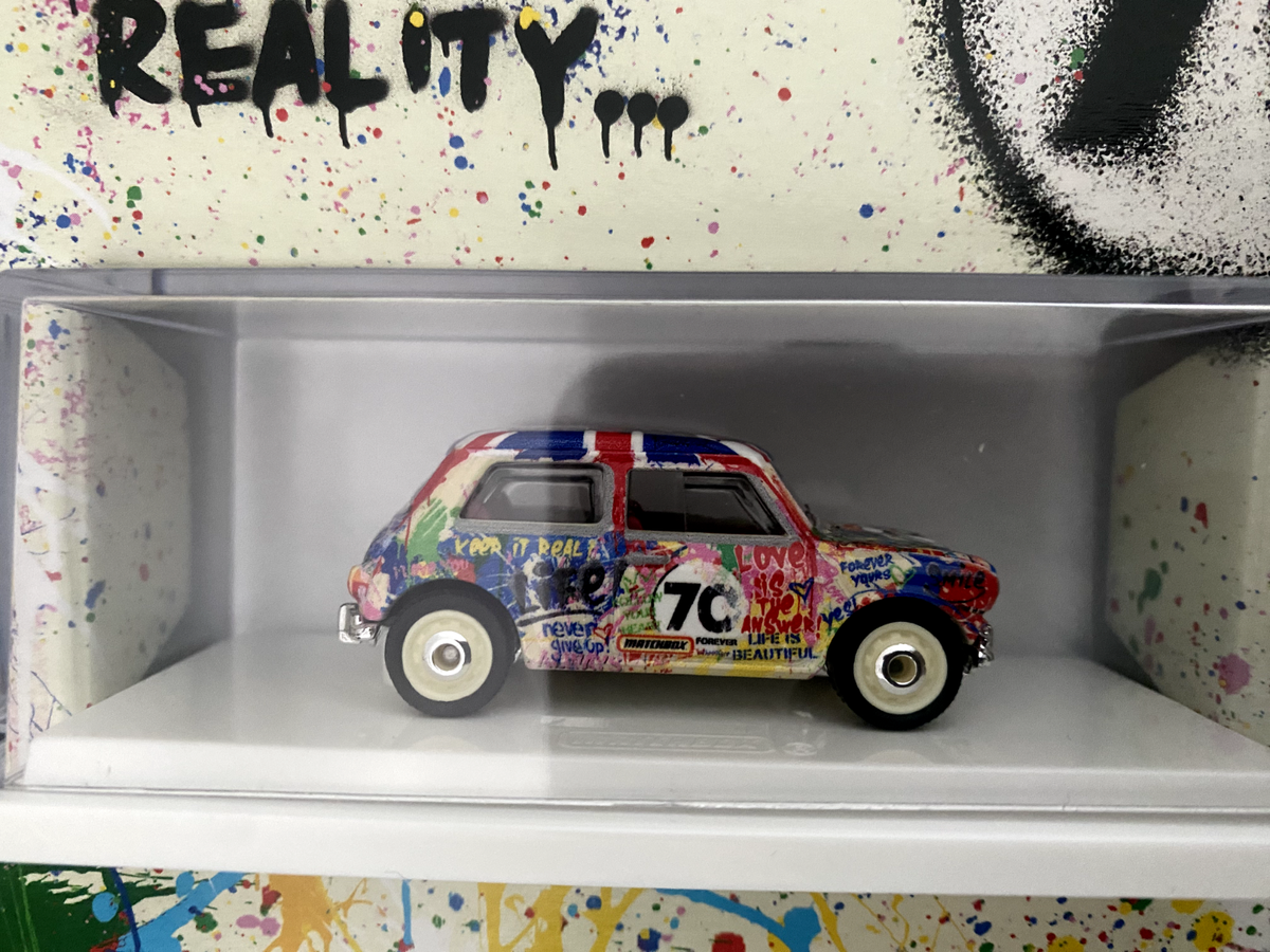 Matchbox Austin Mini Cooper S 2024 Mattel x Mr Brainwash