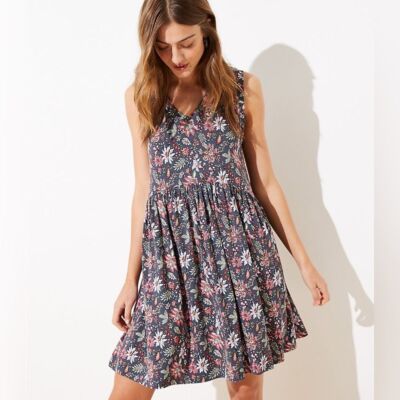 Loft Garden V-Neck Swing Dress