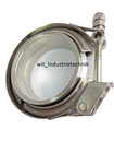 55mm V-Band Schelle + 2x Anschweißringe V Band mit Schnellverschluß