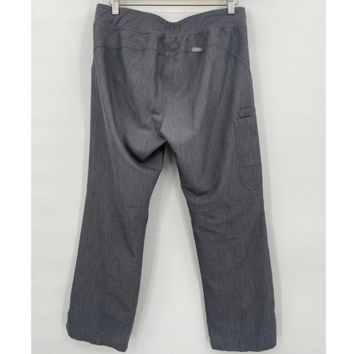 Figs Mens Gray Straight Leg Scrub Pants Size Medium Gem